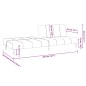 vidaXL Schlafsofa 2-Sitzer Blau Samt vidaXL Schlafsofa 2-Sitzer Blau Samt