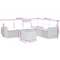 vidaXL 7-tlg. Garten-Sofagarnitur mit Kissen Beige Poly Rattan vidaXL 7-tlg. Garten-Sofagarnitur mit Kissen Beige Poly Rattan