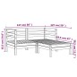 vidaXL Gartensofa 2-Sitzer mit Hocker Massivholz Douglasie vidaXL Gartensofa 2-Sitzer mit Hocker Massivholz Douglasie