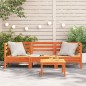 vidaXL Gartensofa 3-Sitzer Wachsbraun Massivholz Kiefer vidaXL Gartensofa 3-Sitzer Wachsbraun Massivholz Kiefer