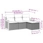 vidaXL 4-tlg. Garten-Sofagarnitur mit Kissen Beige Poly Rattan vidaXL 4-tlg. Garten-Sofagarnitur mit Kissen Beige Poly Rattan