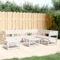 vidaXL 7-tlg. Garten-Lounge-Set Weiß Massivholz Kiefer vidaXL 7-tlg. Garten-Lounge-Set Weiß Massivholz Kiefer
