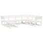 vidaXL 7-tlg. Garten-Lounge-Set Weiß Massivholz Kiefer vidaXL 7-tlg. Garten-Lounge-Set Weiß Massivholz Kiefer