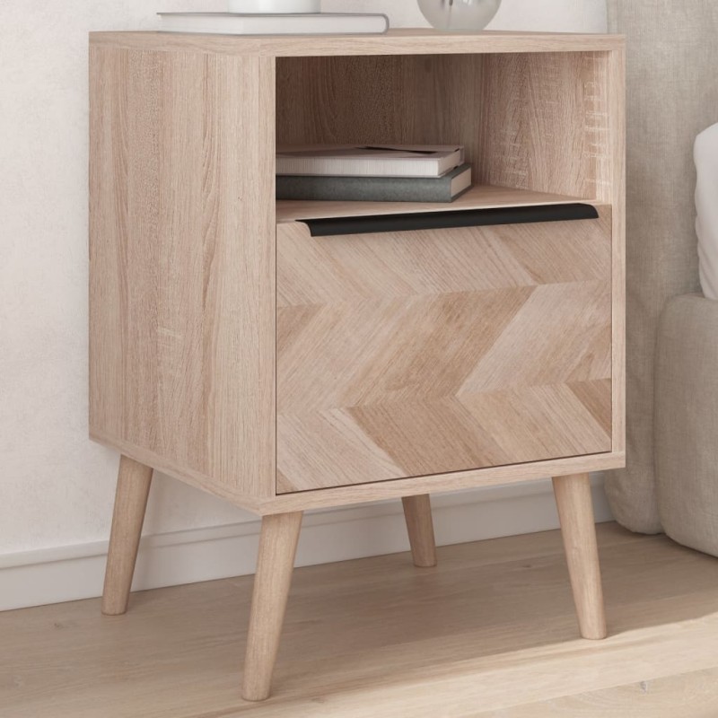 vidaXL Nachttisch Sonoma-Eiche 38,5x38,5x57 cm Holzwerkstoff vidaXL Nachttisch Sonoma-Eiche 38,5x38,5x57 cm Holzwerkstoff