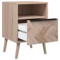 vidaXL Nachttisch Sonoma-Eiche 38,5x38,5x57 cm Holzwerkstoff vidaXL Nachttisch Sonoma-Eiche 38,5x38,5x57 cm Holzwerkstoff