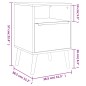 vidaXL Nachttisch Sonoma-Eiche 38,5x38,5x57 cm Holzwerkstoff vidaXL Nachttisch Sonoma-Eiche 38,5x38,5x57 cm Holzwerkstoff
