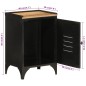 vidaXL Badschrank 40x30x60 cm Eisen und Massivholz Mango vidaXL Badschrank 40x30x60 cm Eisen und Massivholz Mango