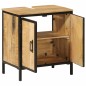 vidaXL Waschbeckenunterschrank 55x35x60 cm Massivholz Mango und Eisen vidaXL Waschbeckenunterschrank 55x35x60 cm Massivholz Mango und Eisen