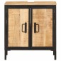 vidaXL Waschbeckenunterschrank 55x35x60 cm Massivholz Mango und Eisen vidaXL Waschbeckenunterschrank 55x35x60 cm Massivholz Mango und Eisen
