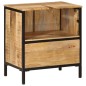 vidaXL Waschbeckenunterschrank 55x35x60 cm Massivholz Mango und Eisen vidaXL Waschbeckenunterschrank 55x35x60 cm Massivholz Mango und Eisen