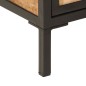 vidaXL Waschbeckenunterschrank 55x35x60 cm Massivholz Mango und Eisen vidaXL Waschbeckenunterschrank 55x35x60 cm Massivholz Mango und Eisen