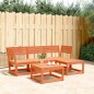 vidaXL 4-tlg. Garten-Lounge-Set Wachsbraun Massivholz Kiefer vidaXL 4-tlg. Garten-Lounge-Set Wachsbraun Massivholz Kiefer