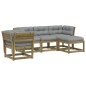 vidaXL 5-tlg. Garten-Lounge-Set mit Kissen Imprägniertes Kiefernholz vidaXL 5-tlg. Garten-Lounge-Set mit Kissen Imprägniertes Kiefernholz