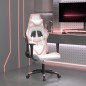 vidaXL Gaming-Stuhl mit Massagefunktion Weiß und Rosa Kunstleder vidaXL Gaming-Stuhl mit Massagefunktion Weiß und Rosa Kunstleder