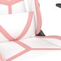 vidaXL Gaming-Stuhl mit Massagefunktion Weiß und Rosa Kunstleder vidaXL Gaming-Stuhl mit Massagefunktion Weiß und Rosa Kunstleder