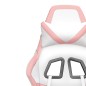 vidaXL Gaming-Stuhl mit Massagefunktion Weiß und Rosa Kunstleder vidaXL Gaming-Stuhl mit Massagefunktion Weiß und Rosa Kunstleder