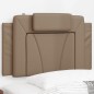 vidaXL Kopfteil-Kissen Cappuccino-Braun 90 cm Kunstleder vidaXL Kopfteil-Kissen Cappuccino-Braun 90 cm Kunstleder
