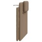 vidaXL Kopfteil-Kissen Cappuccino-Braun 90 cm Kunstleder vidaXL Kopfteil-Kissen Cappuccino-Braun 90 cm Kunstleder