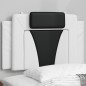 vidaXL Kopfteil-Kissen Weiß und Schwarz 90 cm Kunstleder vidaXL Kopfteil-Kissen Weiß und Schwarz 90 cm Kunstleder