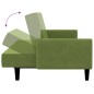 vidaXL Schlafsofa 2-Sitzer Hellgrün Samt vidaXL Schlafsofa 2-Sitzer Hellgrün Samt