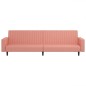 vidaXL Schlafsofa 2-Sitzer Rosa Samt vidaXL Schlafsofa 2-Sitzer Rosa Samt