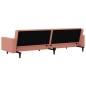 vidaXL Schlafsofa 2-Sitzer Rosa Samt vidaXL Schlafsofa 2-Sitzer Rosa Samt