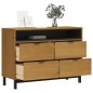 vidaXL Schubladenschrank FLAM 110x40x80 cm Massivholz Kiefer vidaXL Schubladenschrank FLAM 110x40x80 cm Massivholz Kiefer