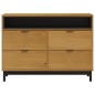 vidaXL Schubladenschrank FLAM 110x40x80 cm Massivholz Kiefer vidaXL Schubladenschrank FLAM 110x40x80 cm Massivholz Kiefer