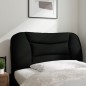 vidaXL Kopfteil-Kissen Schwarz 90 cm Stoff