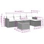 vidaXL 6-tlg. Garten-Sofagarnitur mit Kissen Beige Poly Rattan vidaXL 6-tlg. Garten-Sofagarnitur mit Kissen Beige Poly Rattan