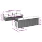 vidaXL 9-tlg. Garten-Sofagarnitur mit Kissen Grau Poly Rattan vidaXL 9-tlg. Garten-Sofagarnitur mit Kissen Grau Poly Rattan