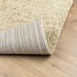 vidaXL Teppich Shaggy Hochflor Modern Golden 100x200 cm vidaXL Teppich Shaggy Hochflor Modern Golden 100x200 cm