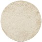 vidaXL Teppich Shaggy Hochflor Modern Golden Ø 100 cm vidaXL Teppich Shaggy Hochflor Modern Golden Ø 100 cm