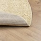 vidaXL Teppich Shaggy Hochflor Modern Golden Ø 100 cm vidaXL Teppich Shaggy Hochflor Modern Golden Ø 100 cm