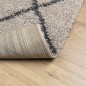 vidaXL Teppich Shaggy Hochflor Modern Beige und Anthrazit 140x200 cm vidaXL Teppich Shaggy Hochflor Modern Beige und Anthrazit 140x200 cm