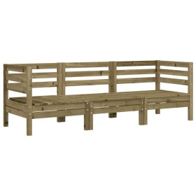 vidaXL Gartensofa 3-Sitzer Kiefernholz Imprägniert