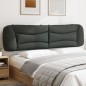 vidaXL Kopfteil-Kissen Dunkelgrau 200 cm Stoff vidaXL Kopfteil-Kissen Dunkelgrau 200 cm Stoff