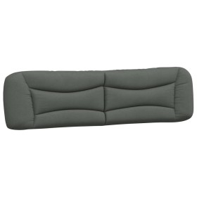 vidaXL Kopfteil-Kissen Dunkelgrau 200 cm Stoff