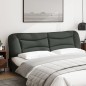 vidaXL Kopfteil-Kissen Dunkelgrau 200 cm Stoff vidaXL Kopfteil-Kissen Dunkelgrau 200 cm Stoff