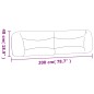 vidaXL Kopfteil-Kissen Dunkelgrau 200 cm Stoff vidaXL Kopfteil-Kissen Dunkelgrau 200 cm Stoff