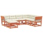vidaXL 7tlg Garten-Lounge-Set mit Kissen Wachsbraun Massivholz Kiefer vidaXL 7tlg Garten-Lounge-Set mit Kissen Wachsbraun Massivholz Kiefer