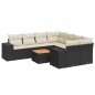 vidaXL 9-tlg. Garten-Sofagarnitur mit Kissen Schwarz Poly Rattan vidaXL 9-tlg. Garten-Sofagarnitur mit Kissen Schwarz Poly Rattan