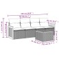 vidaXL 5-tlg. Garten-Sofagarnitur mit Kissen Schwarz Poly Rattan vidaXL 5-tlg. Garten-Sofagarnitur mit Kissen Schwarz Poly Rattan