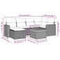 vidaXL 7-tlg. Garten-Sofagarnitur mit Kissen Beige Poly Rattan vidaXL 7-tlg. Garten-Sofagarnitur mit Kissen Beige Poly Rattan
