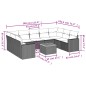 vidaXL 10-tlg. Garten-Sofagarnitur mit Kissen Beige Poly Rattan vidaXL 10-tlg. Garten-Sofagarnitur mit Kissen Beige Poly Rattan