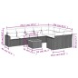 vidaXL 10-tlg. Garten-Sofagarnitur mit Kissen Schwarz Poly Rattan vidaXL 10-tlg. Garten-Sofagarnitur mit Kissen Schwarz Poly Rattan