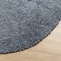 vidaXL Teppich Shaggy Hochflor Modern Blau Ø 280 cm vidaXL Teppich Shaggy Hochflor Modern Blau Ø 280 cm