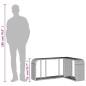 vidaXL Outdoor-Regale 2 Stk. Schwarz Poly Rattan vidaXL Outdoor-Regale 2 Stk. Schwarz Poly Rattan