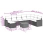vidaXL 9-tlg. Garten-Sofagarnitur mit Kissen Beige Poly Rattan vidaXL 9-tlg. Garten-Sofagarnitur mit Kissen Beige Poly Rattan