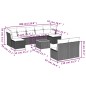 vidaXL 10-tlg. Garten-Sofagarnitur mit Kissen Grau Poly Rattan vidaXL 10-tlg. Garten-Sofagarnitur mit Kissen Grau Poly Rattan